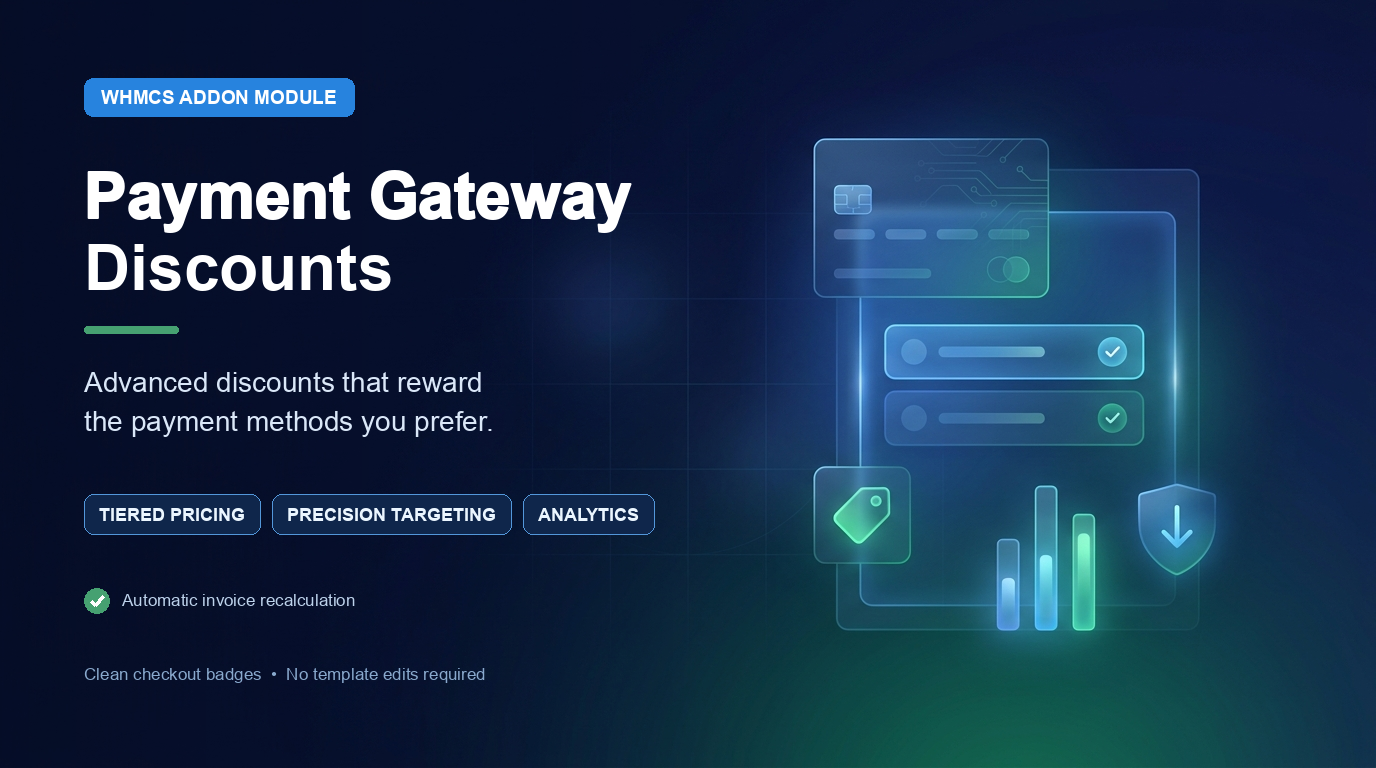 Payment Gateway Discounts WHMCS Module